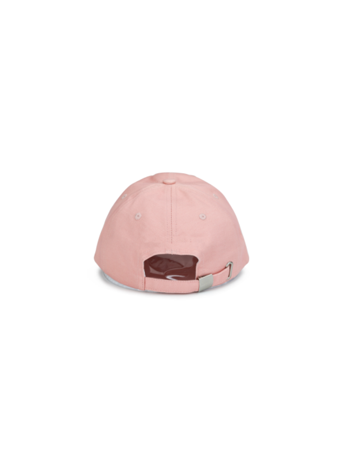 Back view of pink B-Cups Coffee logo hat with proceeds from sales of the hat going towards breast cancer awareness