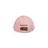 Back view of pink B-Cups Coffee logo hat with tagline "Fighting Breast Cancer One Cup at a Time." Proceeds from sales of the hat go towards breast cancer awareness